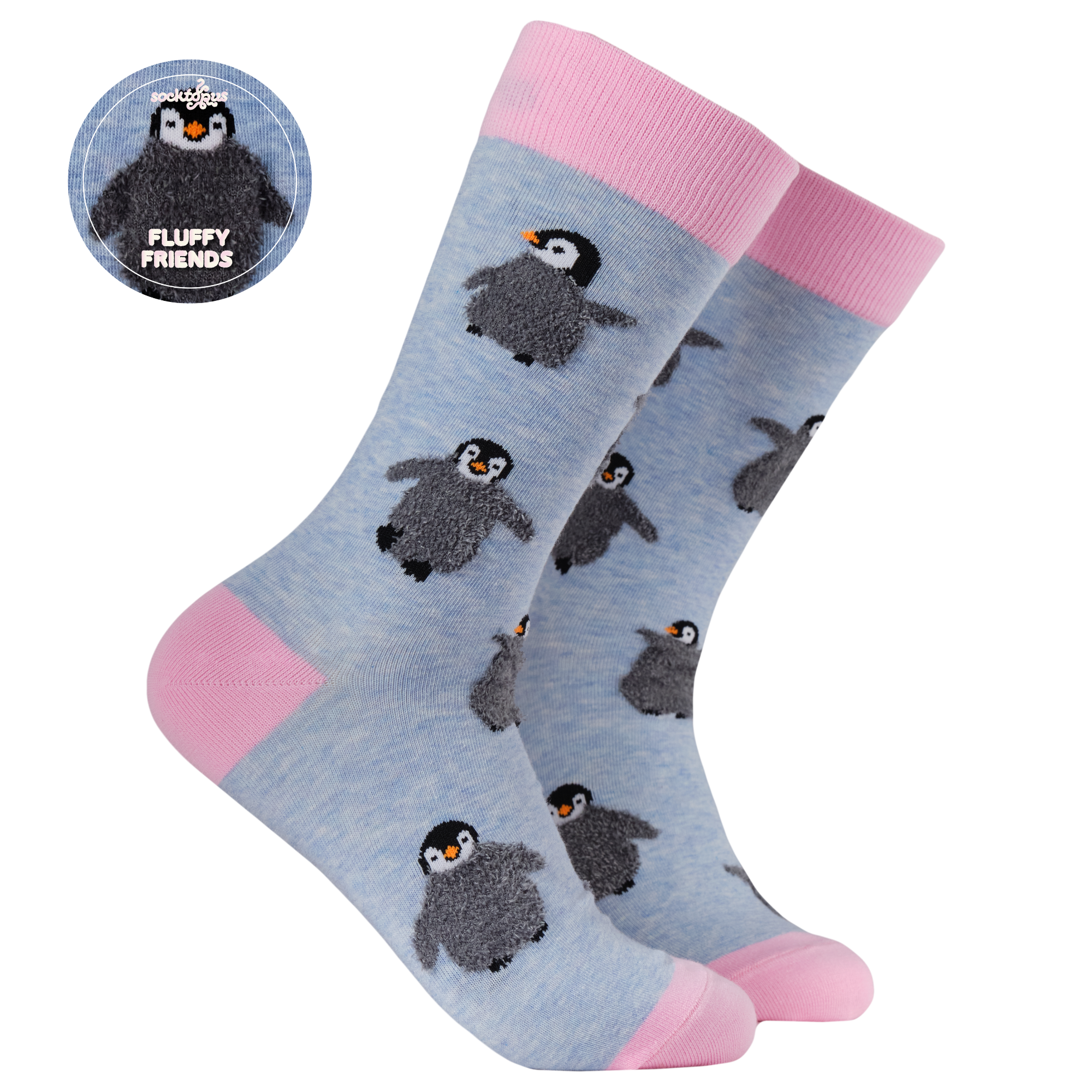 Fluffy Penguin Socks