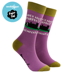 Life's Not Perfect But My Cat Is Socks - Paper Tail