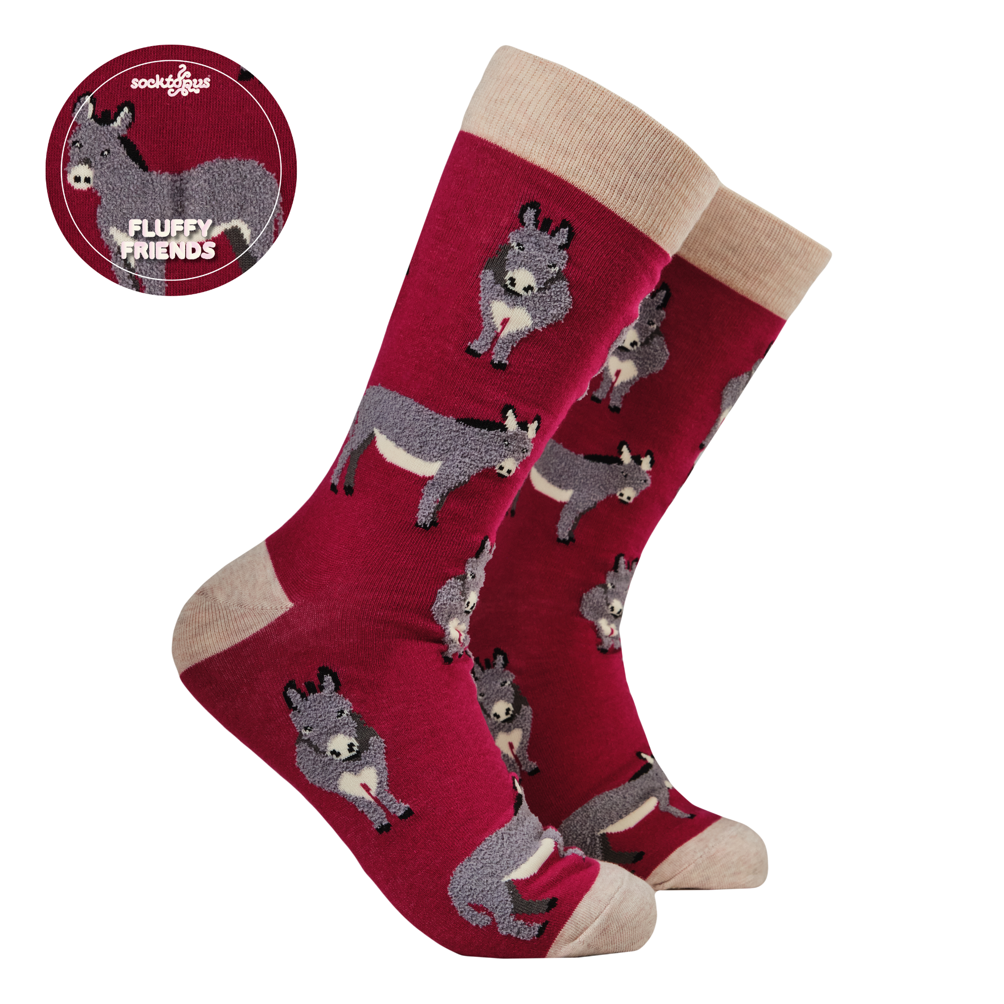 Fluffy Donkeys Socks