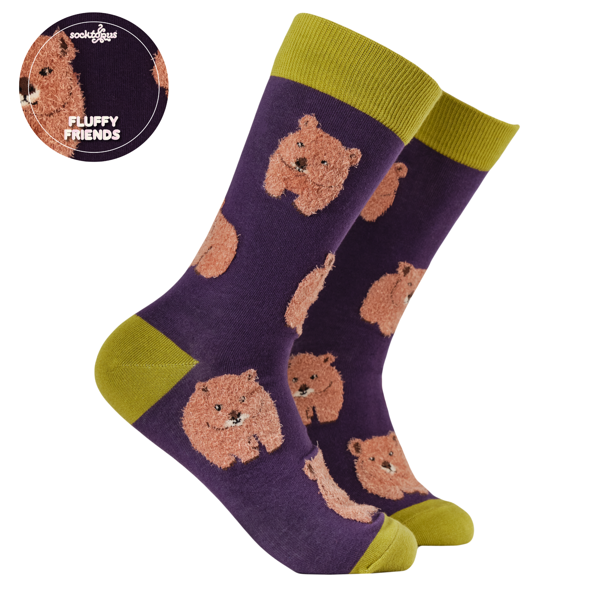 Fluffy Wombat Socks