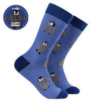 Fluffy Penguin Socks