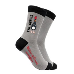 Evil Genius Socks - Wallace and Gromit