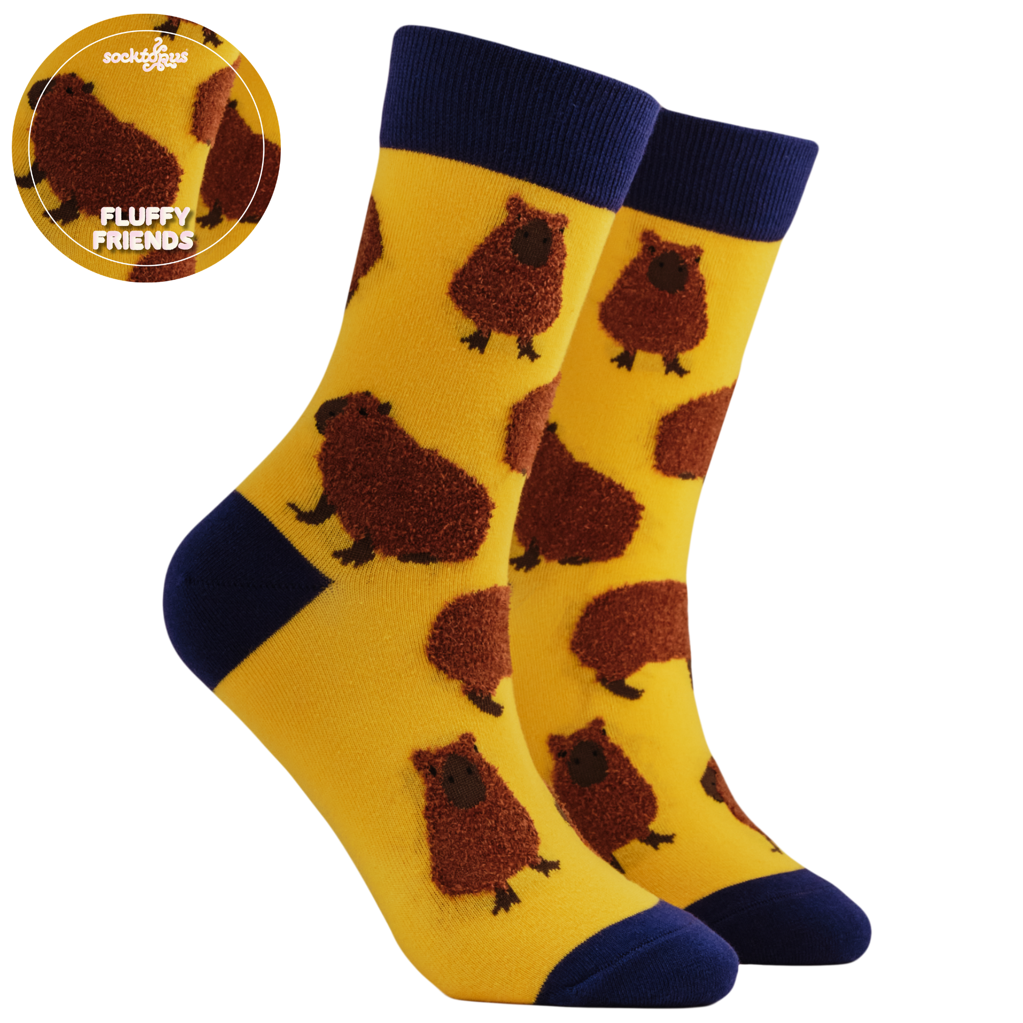 Fluffy Mini Capybara Socks
