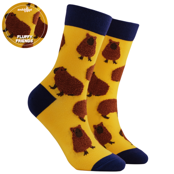Fluffy Mini Capybara Socks