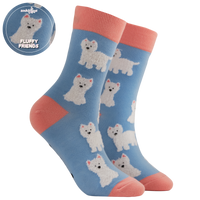 Fluffy Westies Mini Socks