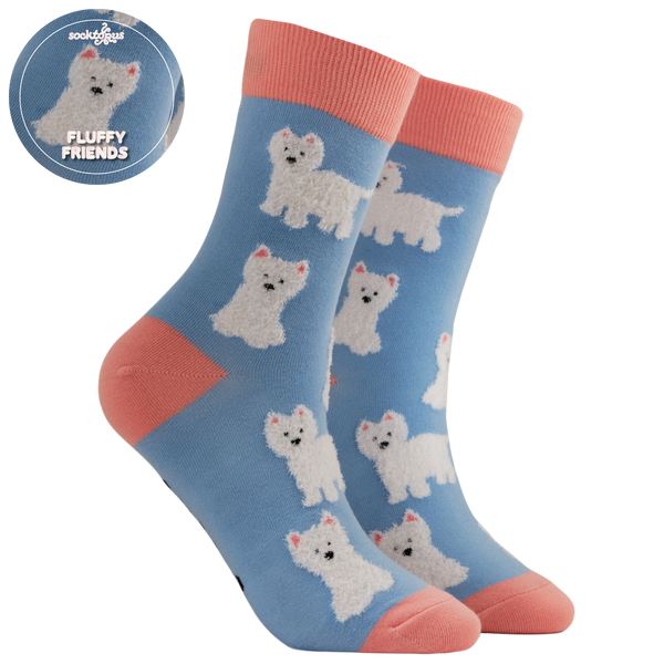 Fluffy Westies Mini Socks
