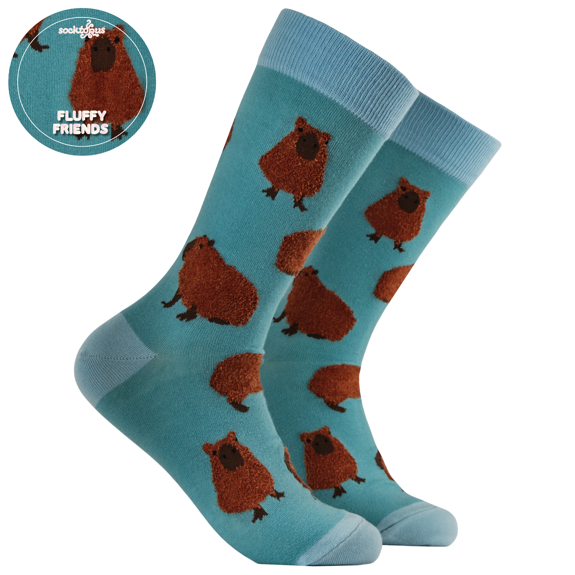 Fluffy Capybara Socks