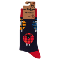 Tartan Sheep Socks