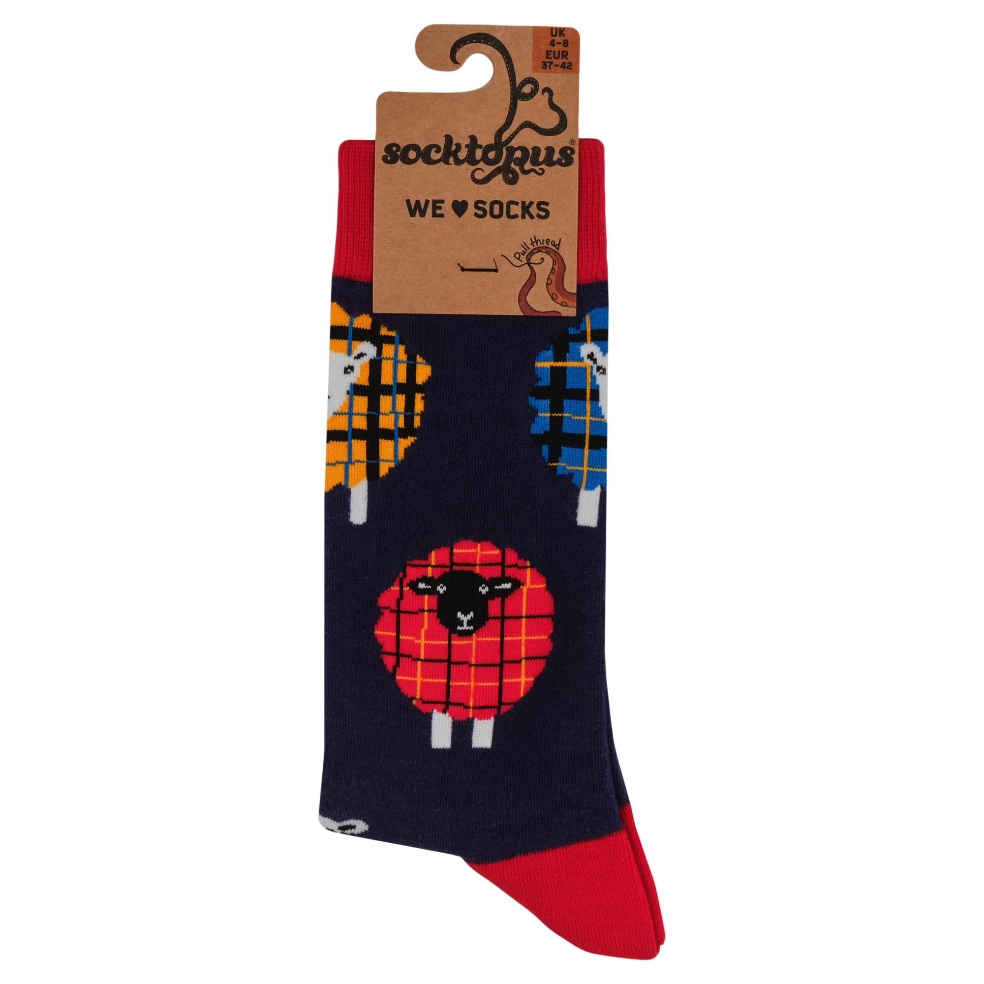 Tartan Sheep Socks