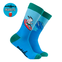 Snoopy Surfs Up Socks - Peanuts