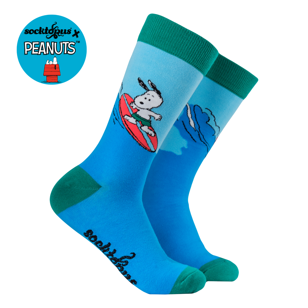 Snoopy Surfs Up Socks - Peanuts