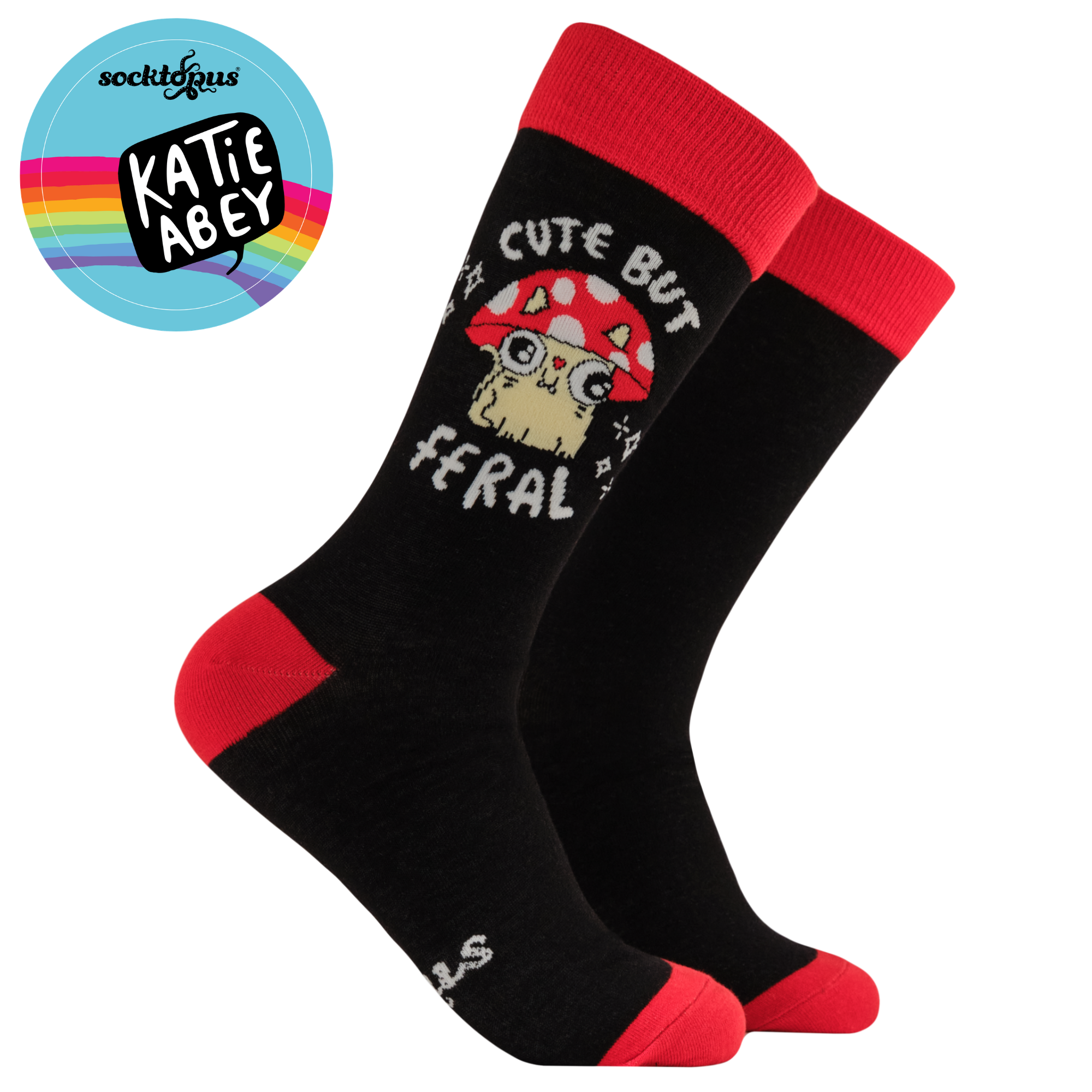 Cute But Feral Socks - Socktopus X Katie Abey