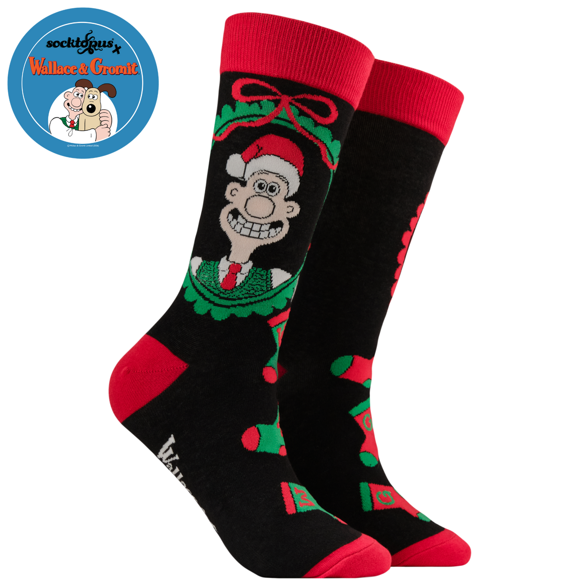 Wallace and Gromit Xmas Socks - Wallace and Gromit