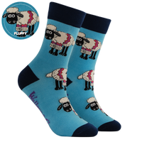 Fluffy Shaun the Sheep Mini Socks - Wallace and Gromit