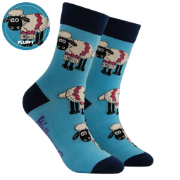 Fluffy Shaun the Sheep Mini Socks - Wallace and Gromit