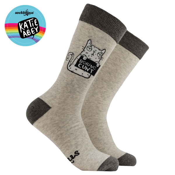 Boring Cunt Socks - Socktopus X Katie Abey