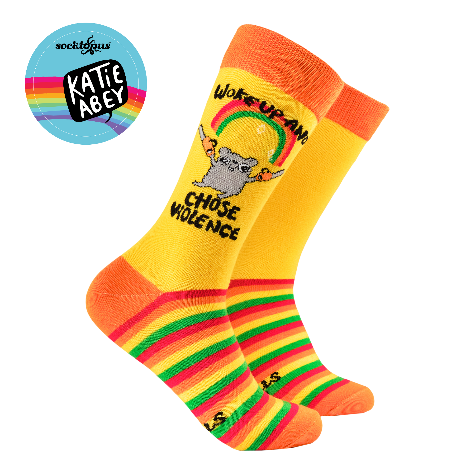Chose Violence Socks - Socktopus X Katie Abey