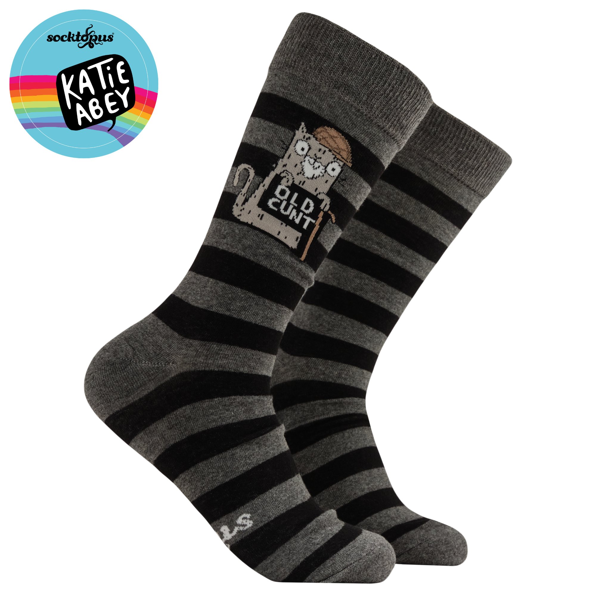 Old Cunt Socks - Socktopus X Katie Abey