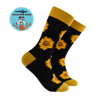 Sunflower Heads Bamboo Socks