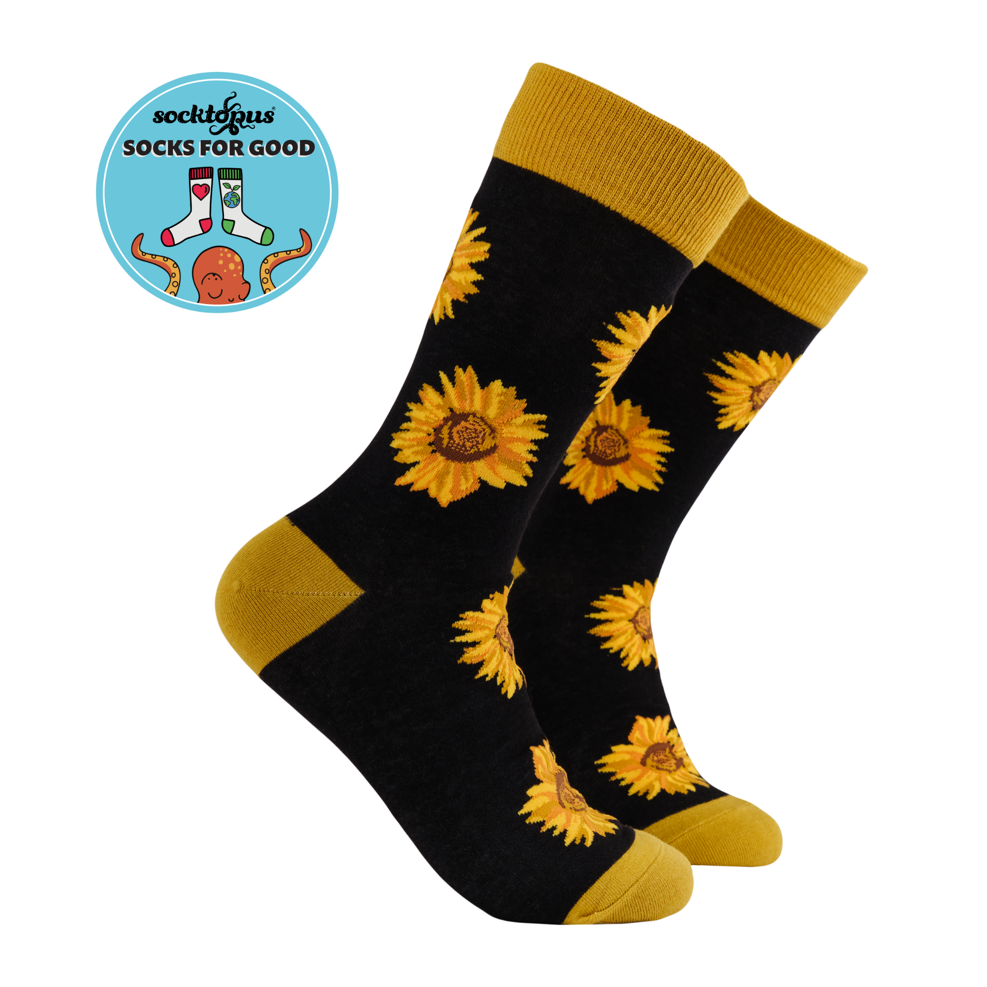 Sunflower Heads Bamboo Socks