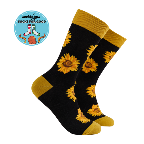 Sunflower Heads Bamboo Socks