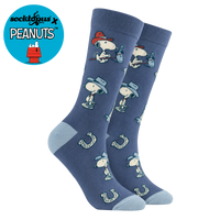 In the Saddle Snoopy Socks - Peanuts - BLUE