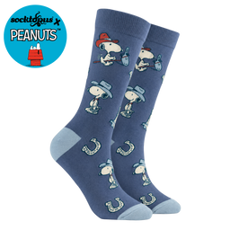 In the Saddle Snoopy Socks - Peanuts - BLUE