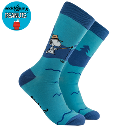 Gone Fishing Socks - Peanuts