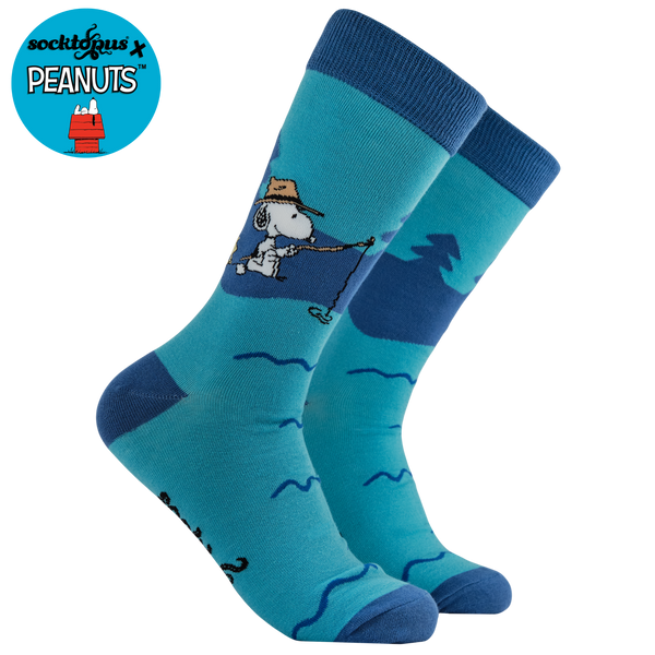 Gone Fishing Socks - Peanuts