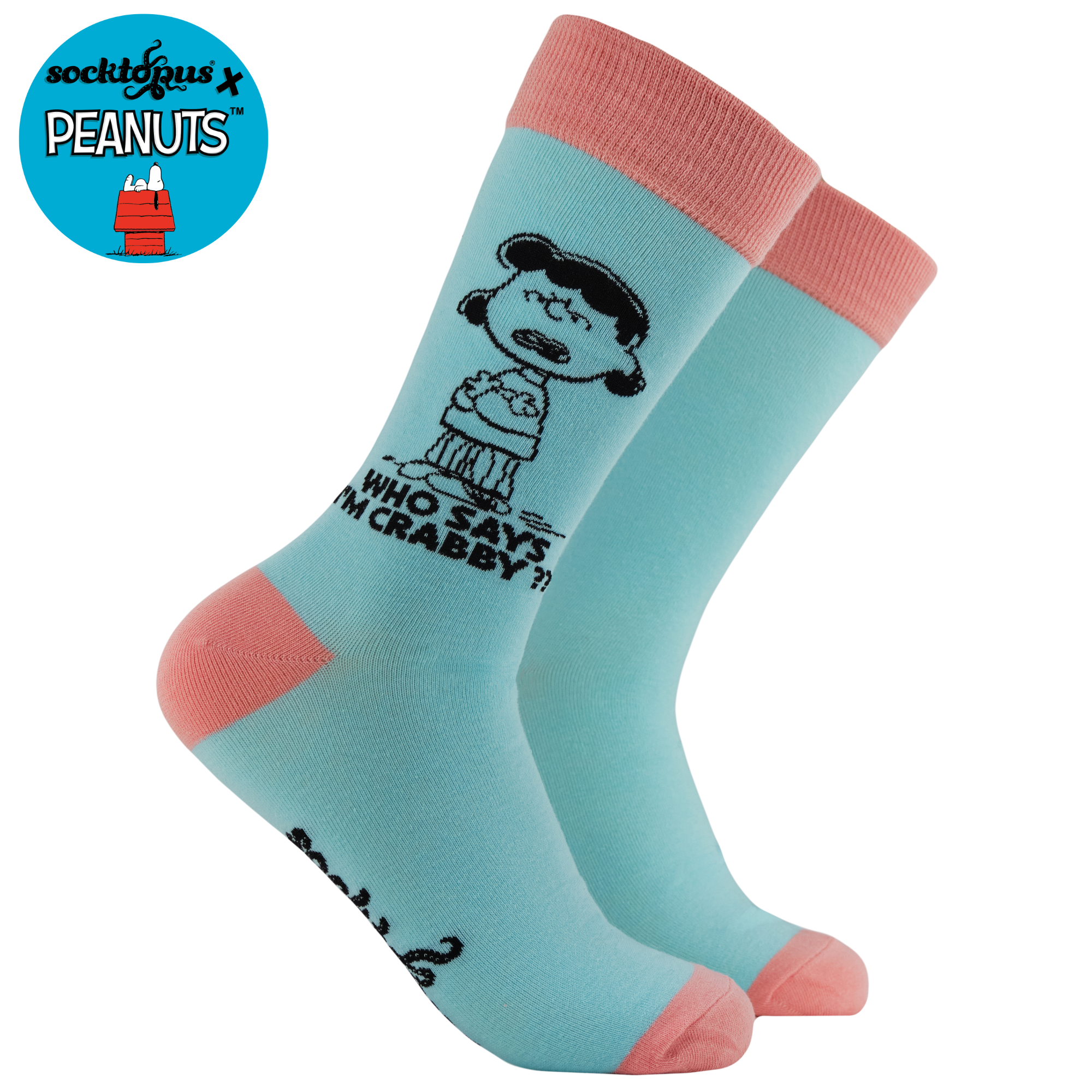 Who Says I'm Crabby?? Socks - Peanuts