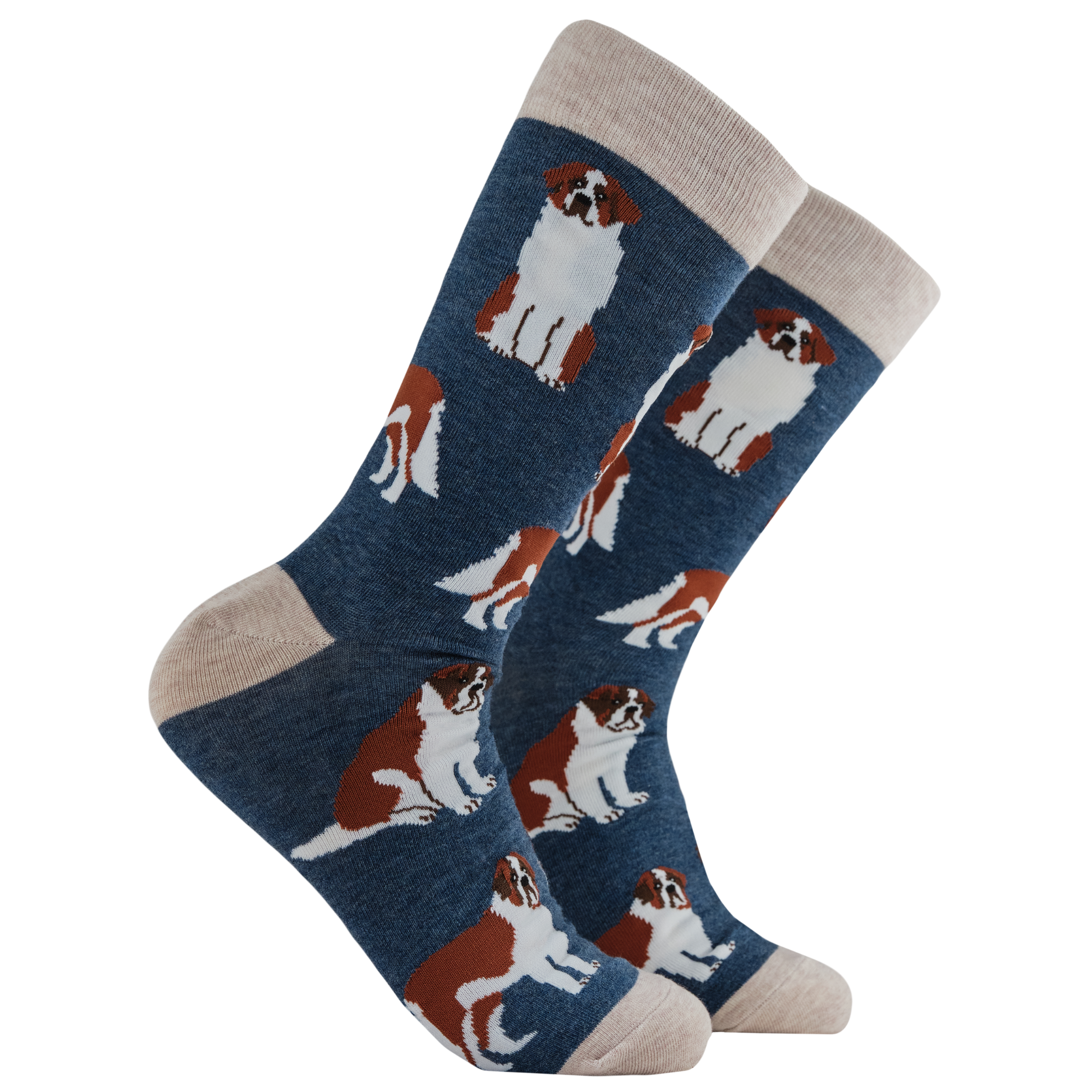 Saint Bernard Dog Socks - Oh When The Saints!