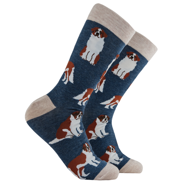 Saint Bernard Dog Socks - Oh When The Saints!
