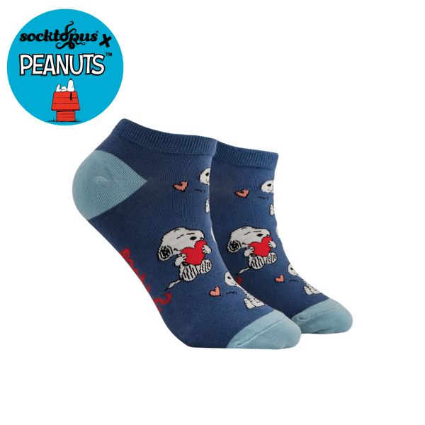 Snoopy in Love Trainer Socks - Peanuts