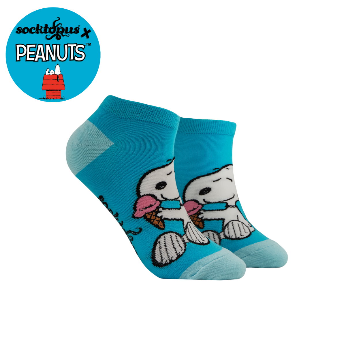 Ice Cream Snoopy Trainer Socks - Peanuts