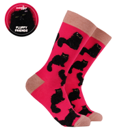 Fluffy Black Cat Socks