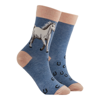 White Horse Mini Socks
