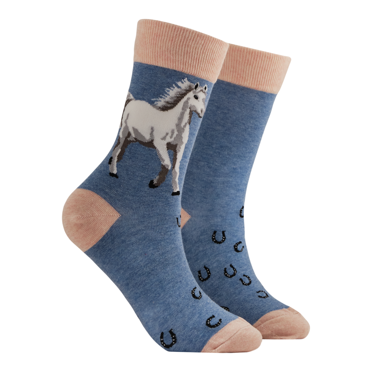 White Horse Mini Socks