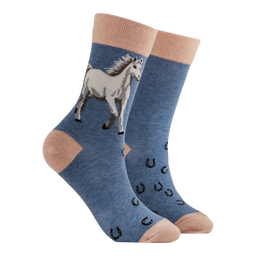 White Horse Mini Socks