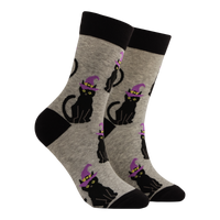 Witchy Cats Mini Socks