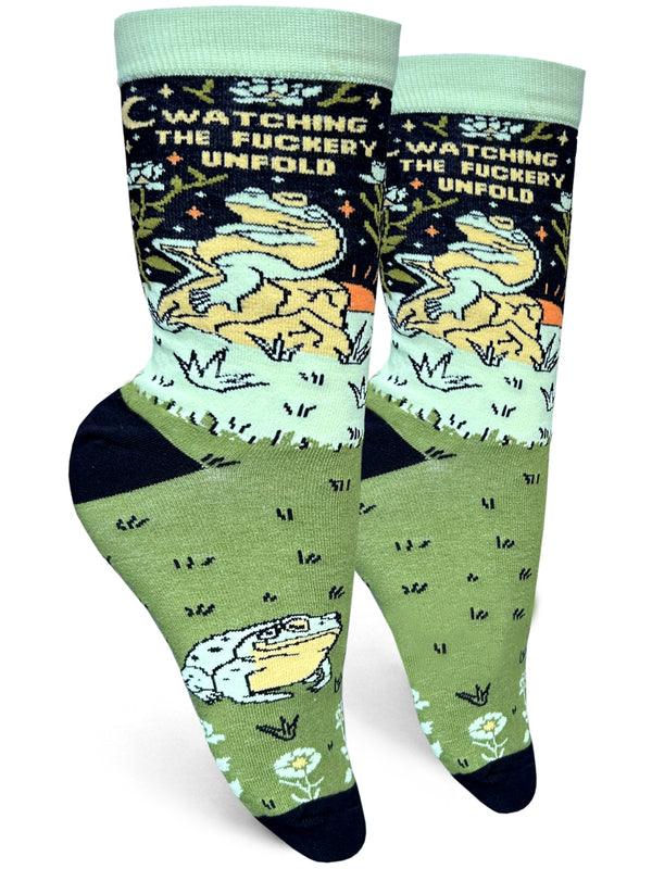 Watching the Fuckery Unfold Socks - Small
