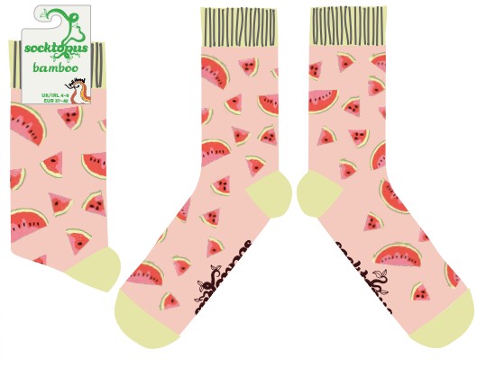Watermelons Bamboo Socks