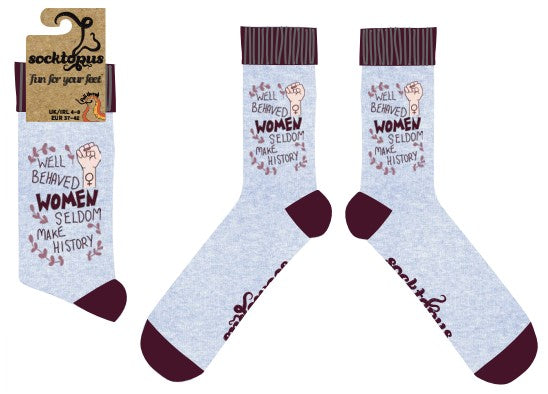 Feminist Socks - Well Behaved Women