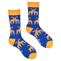 Giraffe Socks - What's the weather like up there?