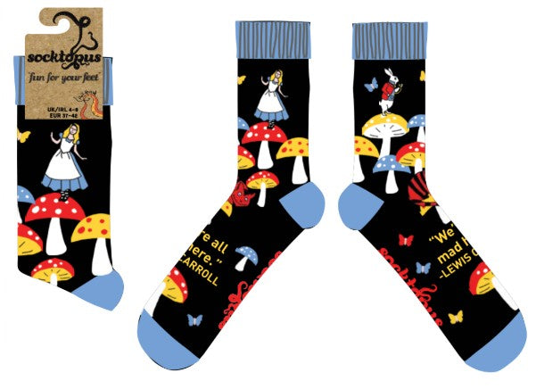Alice in Wonderland Socks - Where's Wonder Land?