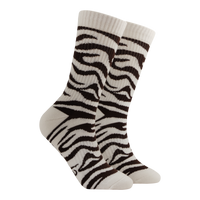 Zebra Print Athletic Socks