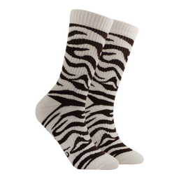 Zebra Print Athletic Socks