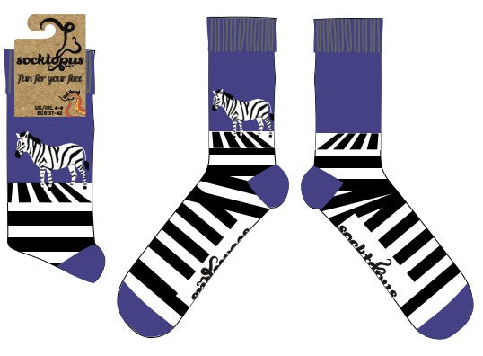 Zebra Crossing Socks