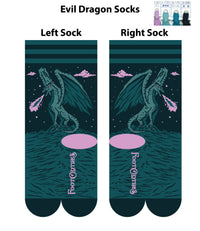 Evil AF Dragon Socks