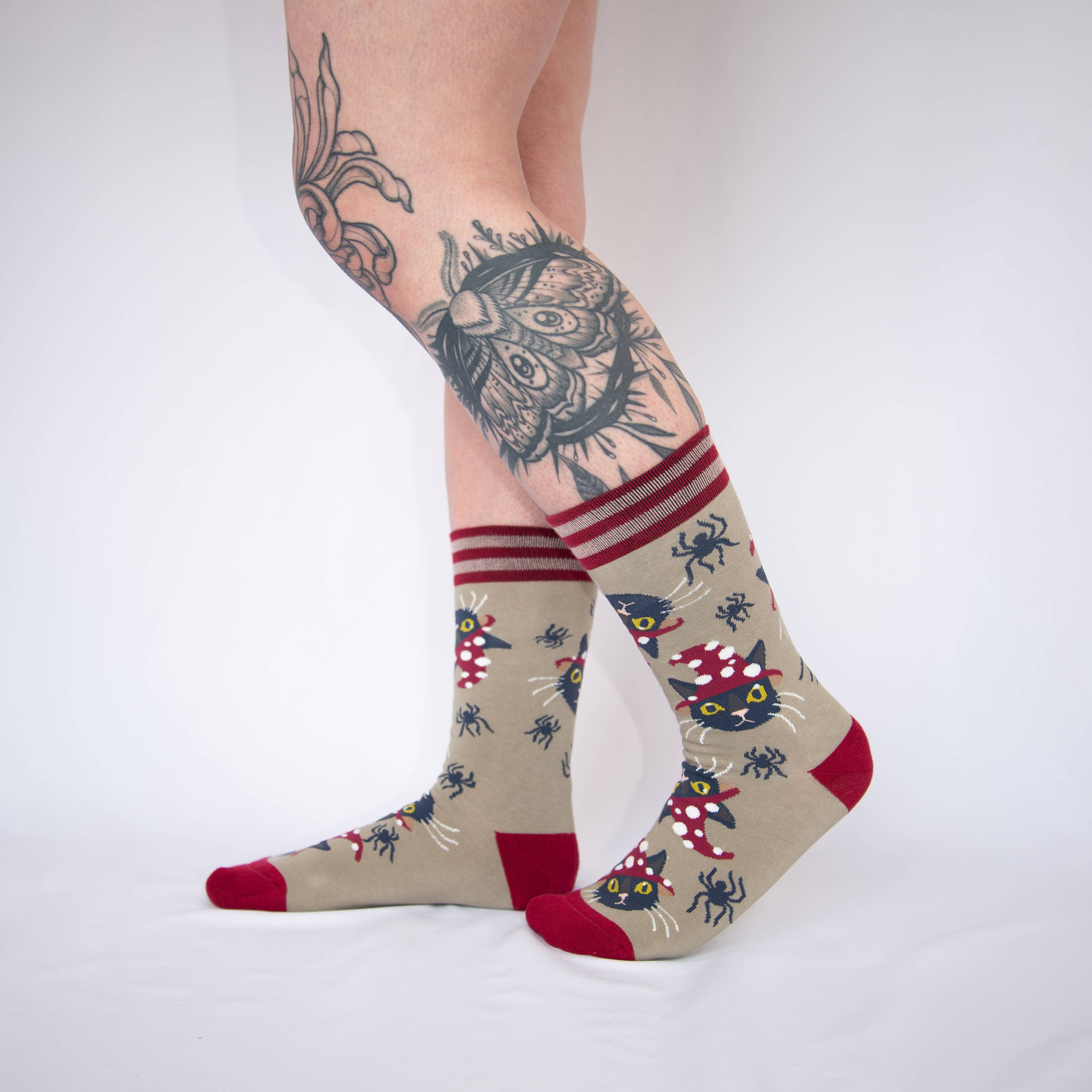 Witchy Whiskers Socks