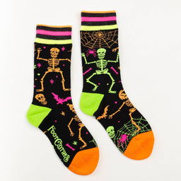 Rave Skeletons UV Reactive Socks